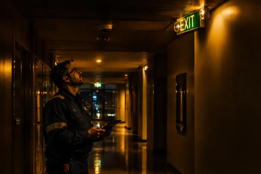 Multi-site emergency lighting